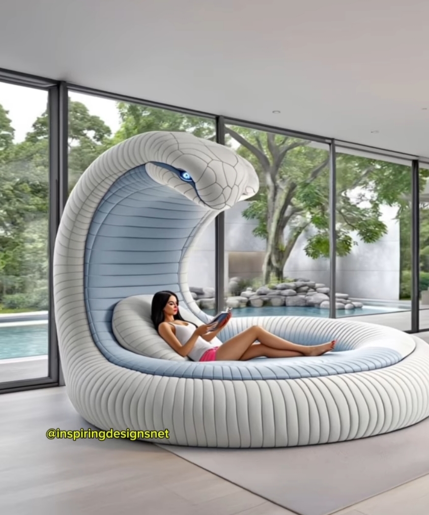Luxurious Cobra Lounge Sofa 🐍